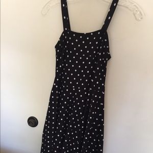 Flowy polka dot dress